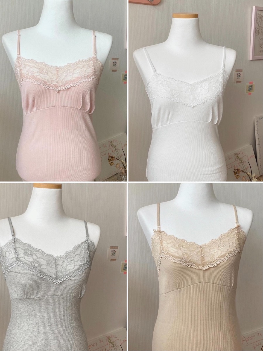 (재입고!) [Innerwear] Primrose lace sleeveless / 5 colors