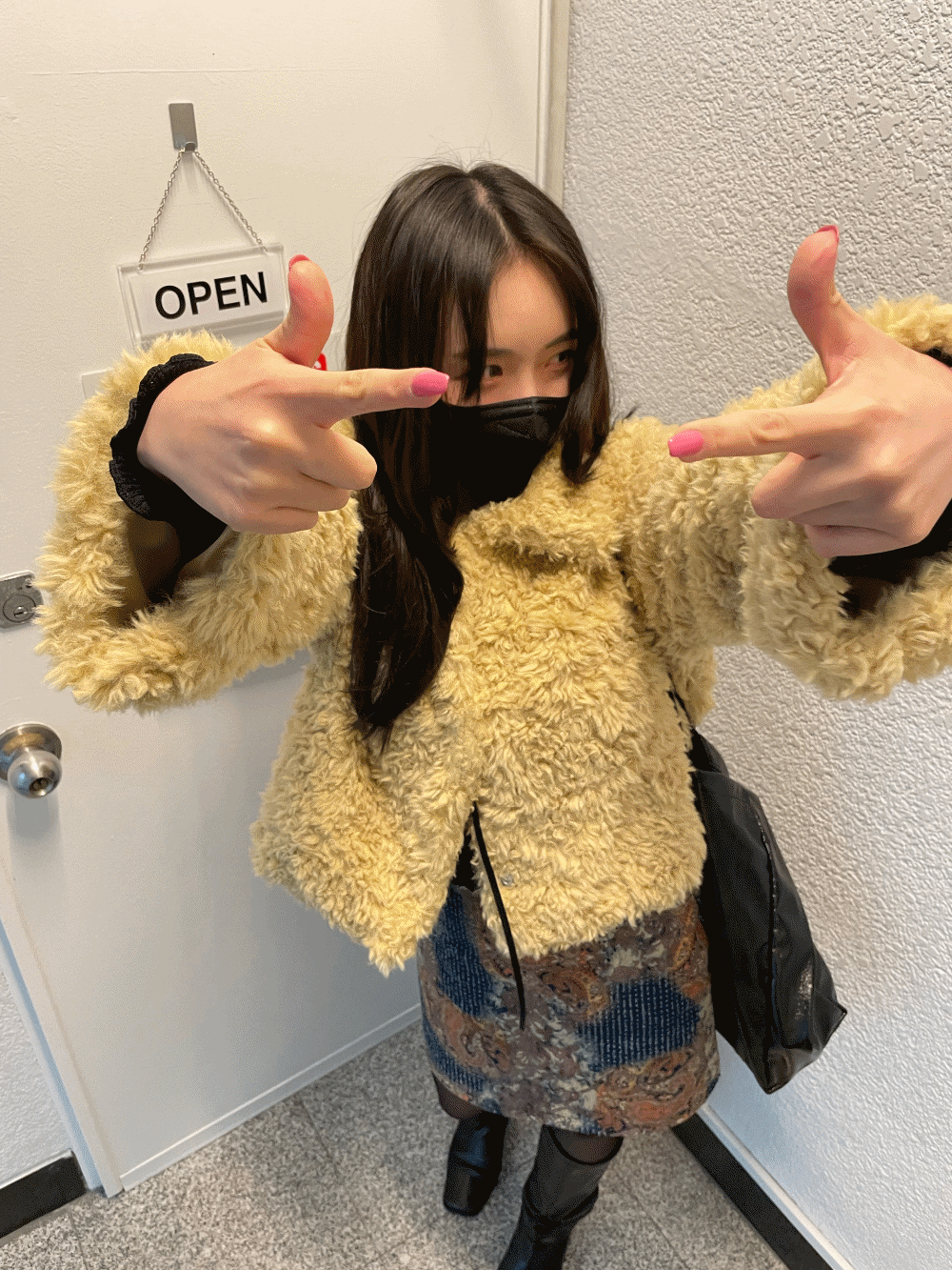(New컬러!) (재입고!) [Outer] Cream Fur Jacket / 3 colors