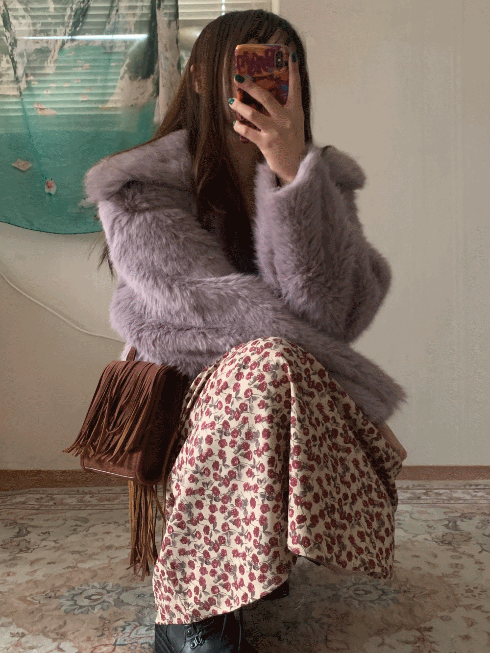 (주문폭주로 지연중입니다!( ⸝⸝⸝ʚ̴̶̷̆ωʚ̴̶̷̆⸝⸝)ﻌﻌﻌ♥) Fairy fur jacket / 3 colors