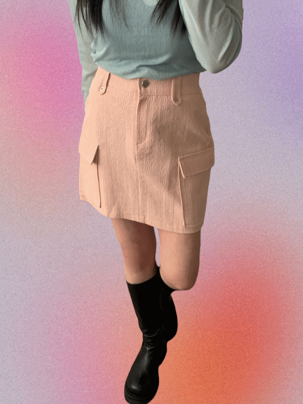 [Skirt] Cargo pocket skirt / 2 colors