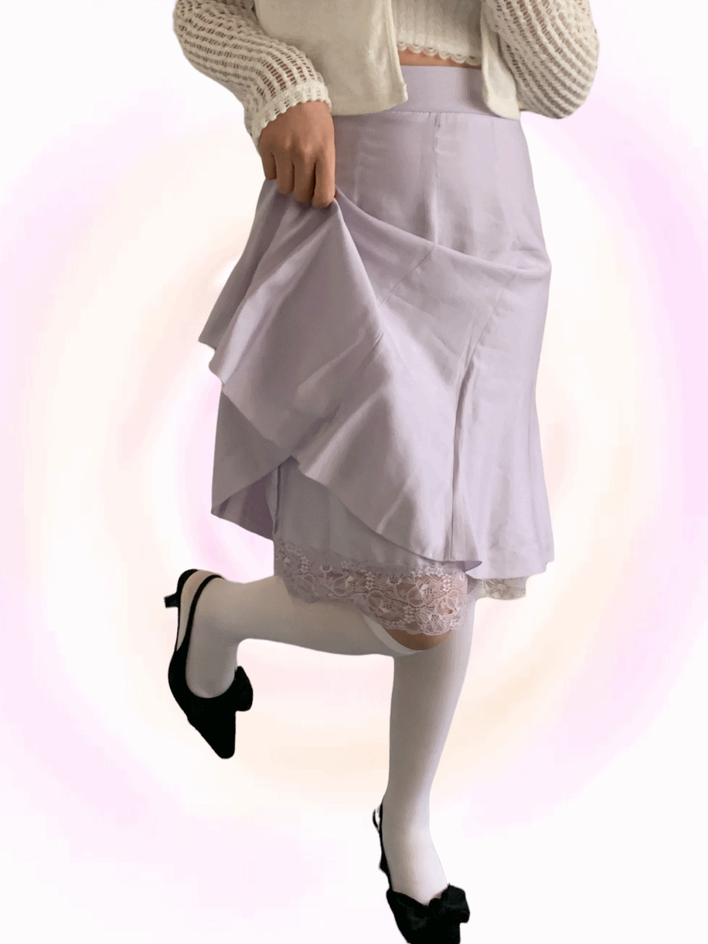 [PREMIUM] [Skirt] Eve lace midi skirt / 3 colors