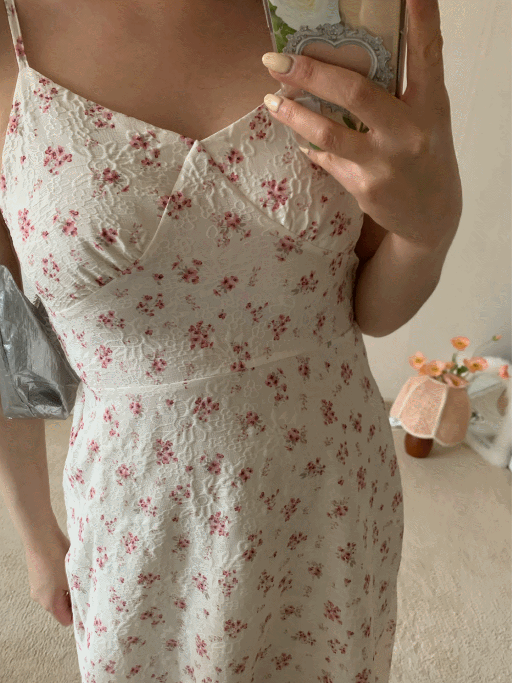 [Dress] Magnolia bouquet bustier dress / 2 colors