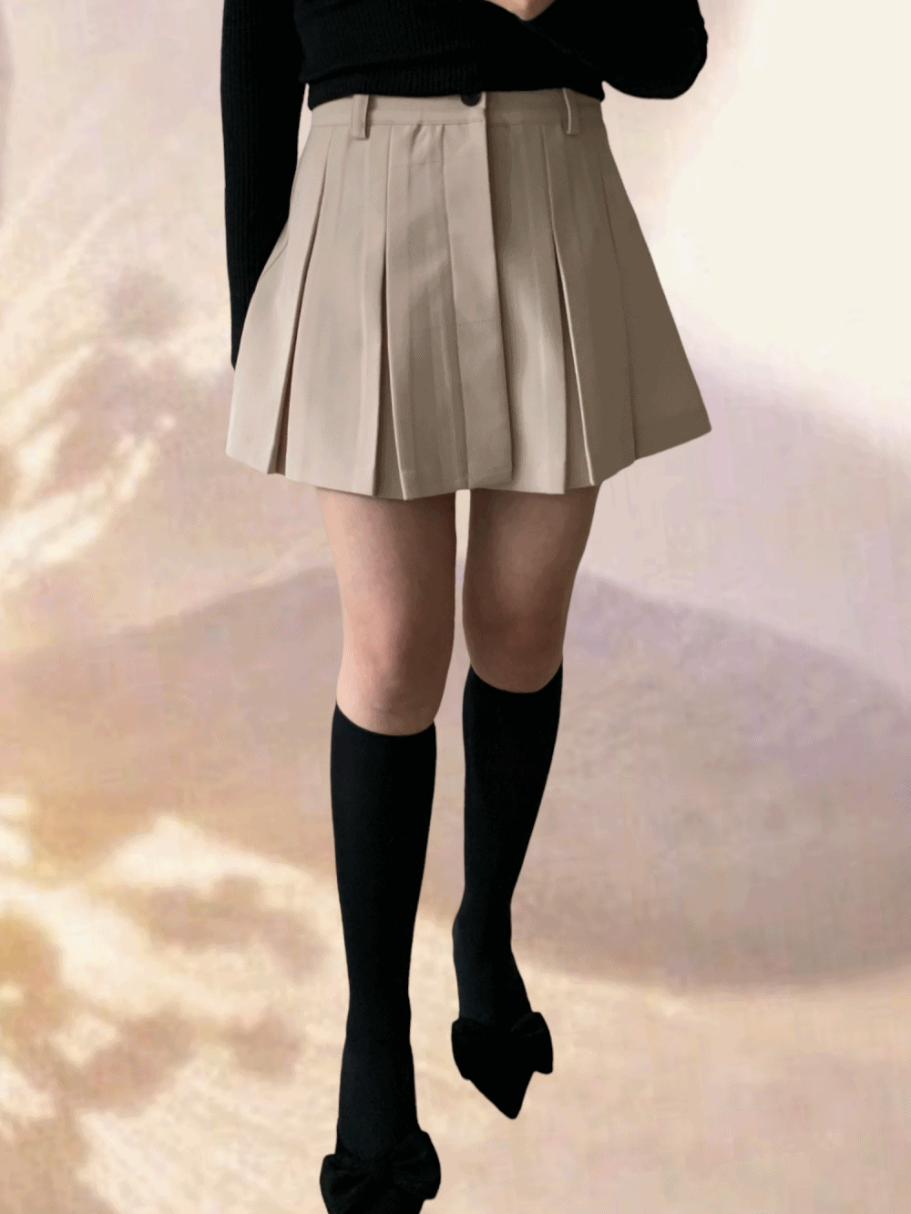 [Bottom] Terina waist pleats skirt / 2 colors