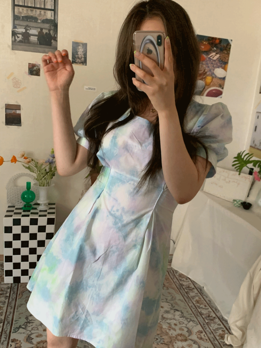 (재입고!) [Dress] Aurora puff dress / 2 colors