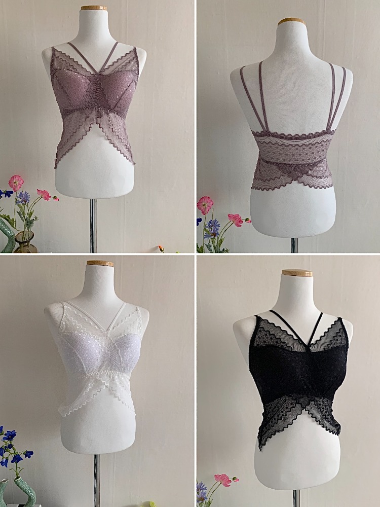 [Innerwear] Charlotte dot lace bralette / 3 colors