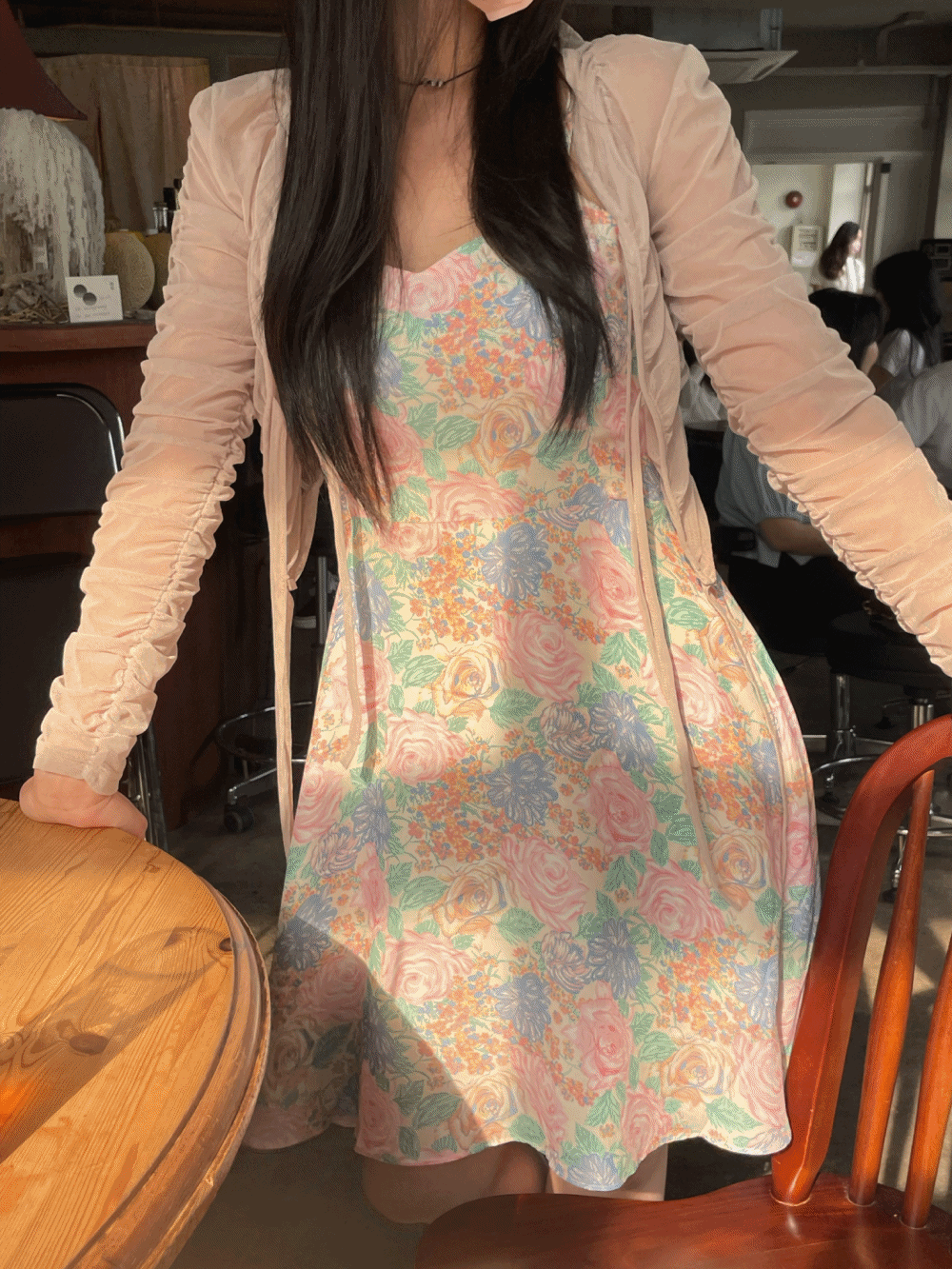 [Dress] Beverly rose bustier dress / one color