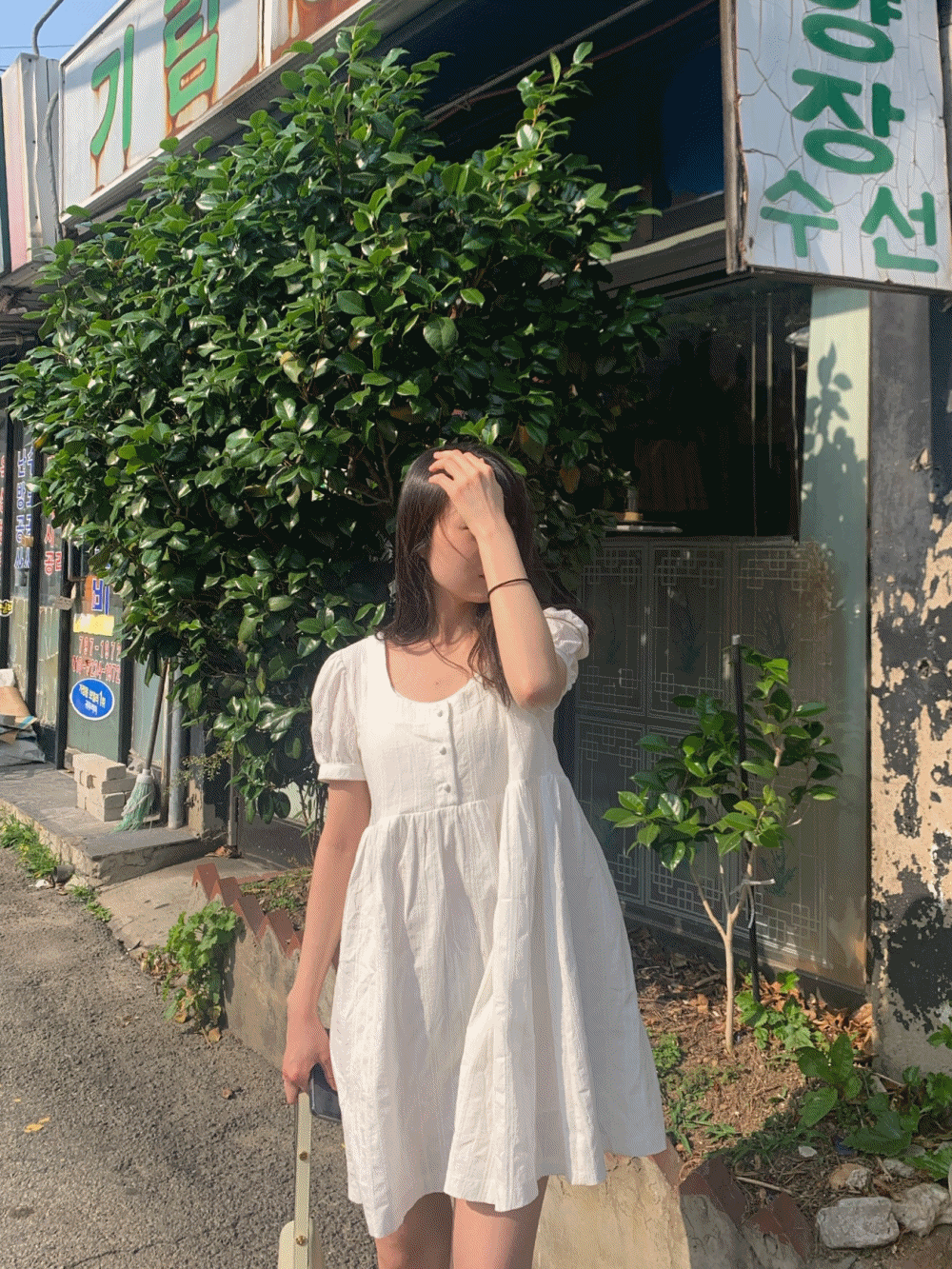 [Dress] Poet lace mini dress / one color