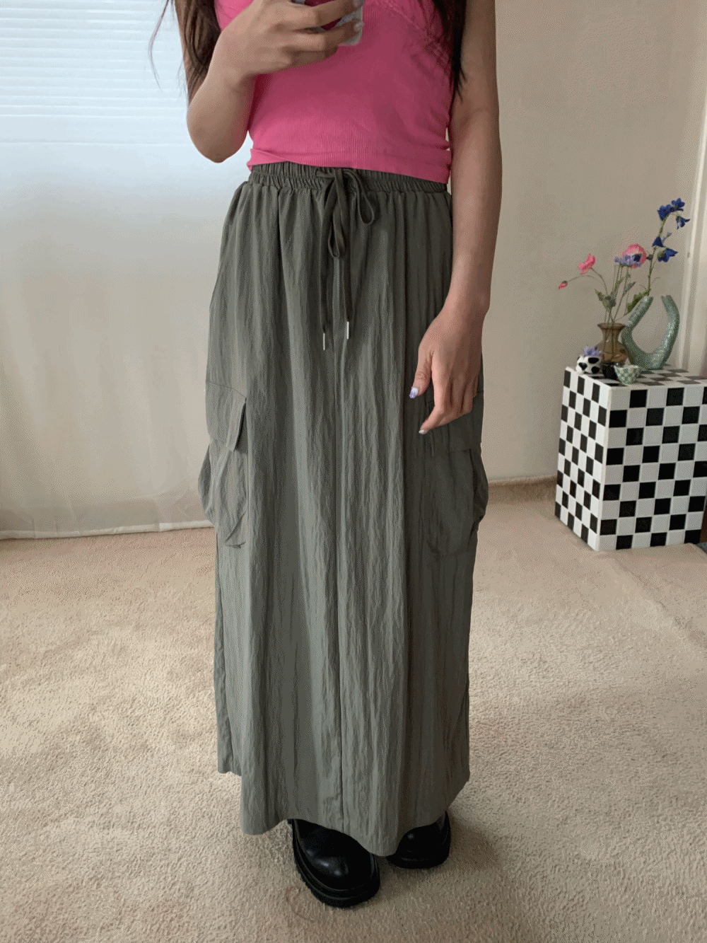 (재입고!) [Skirt] Aisley Cargo Pocket Skirt / 2 colors