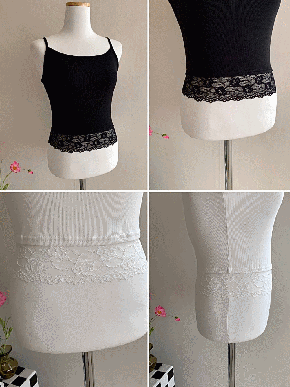 [Innerwear] Charlotte lace sleeveless / 3 colors