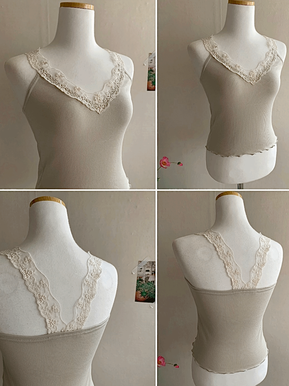 [Innerwear] Dora lace sleeveless / 3 colors