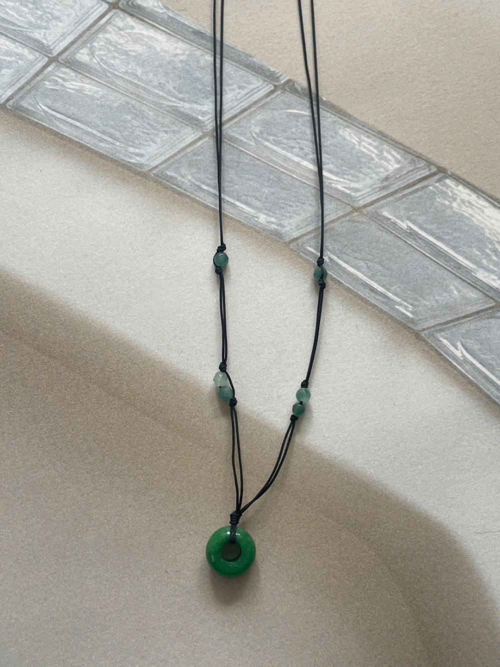 [Acc] Shinjuku stone necklace / one color