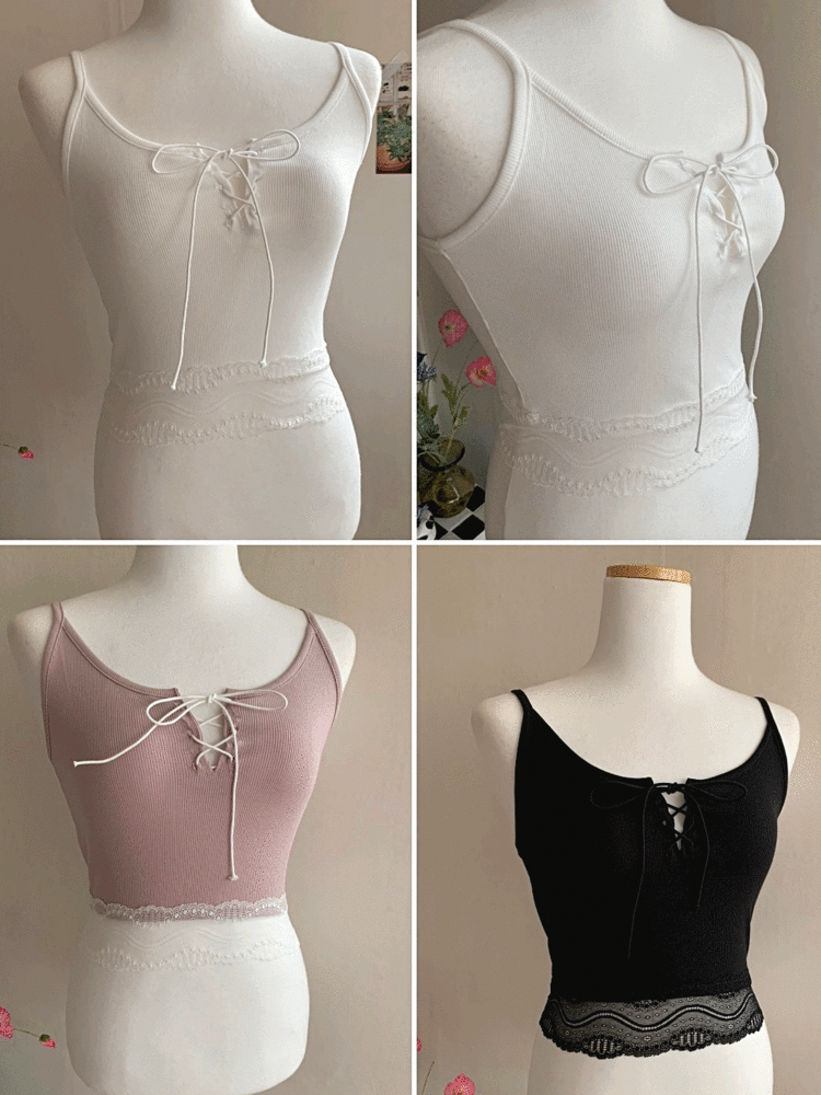 [Innerwear] Essie corset lace sleeveless / 3 colors