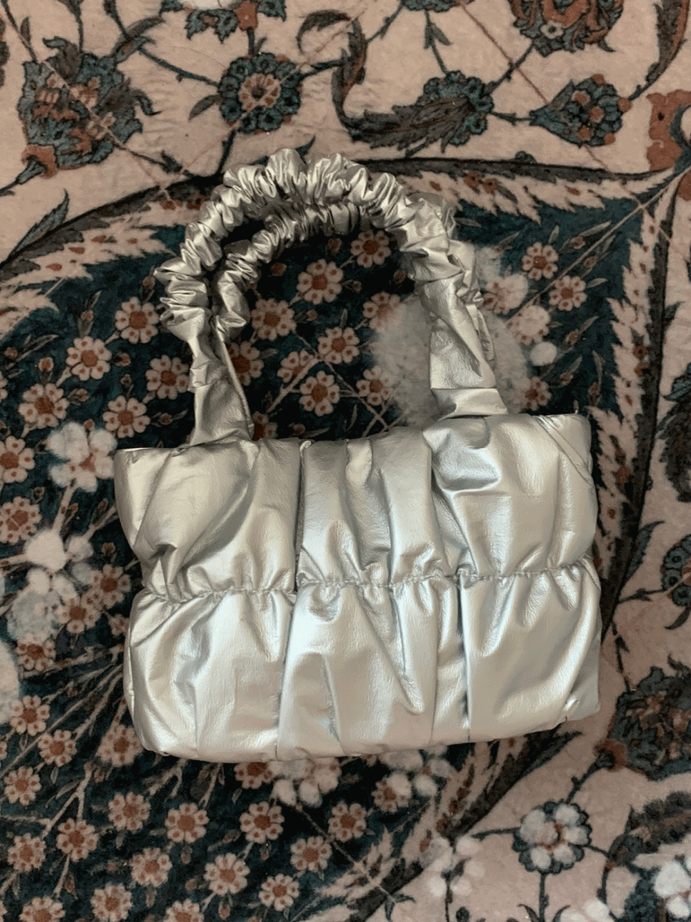 [Bag] Wrinkle Shiny Mini Bag / one color