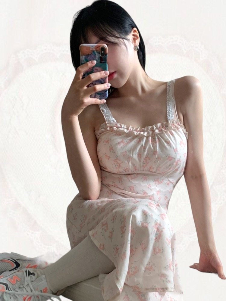 [Dress] Adori Lillie Frill Bustier Dress / 3 colors