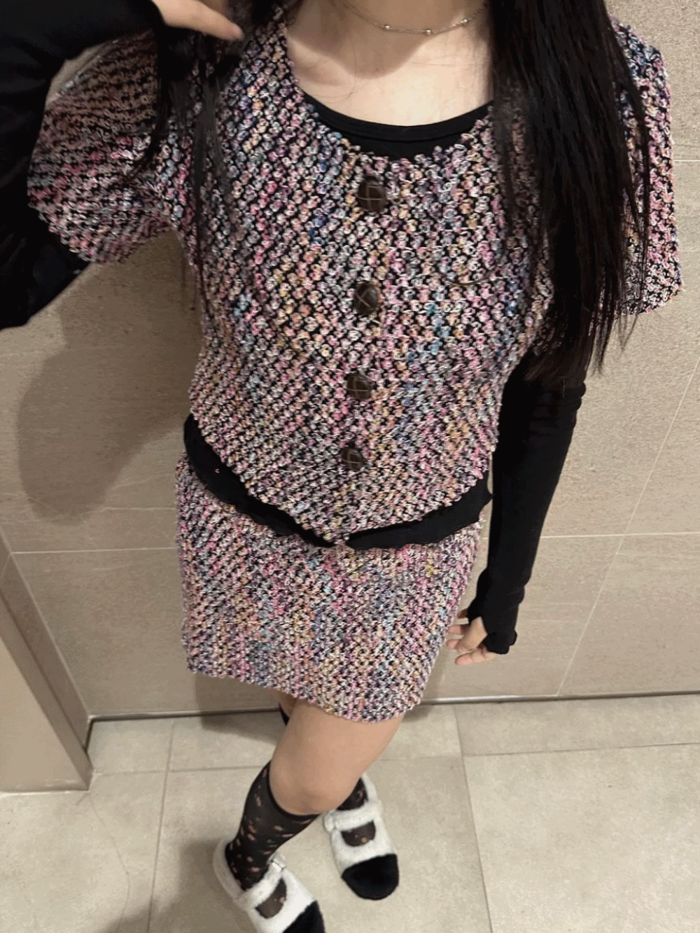 [PREMIUM] [Skirt] Wanda Boucle Mini Skirt (SET) / 2 colors