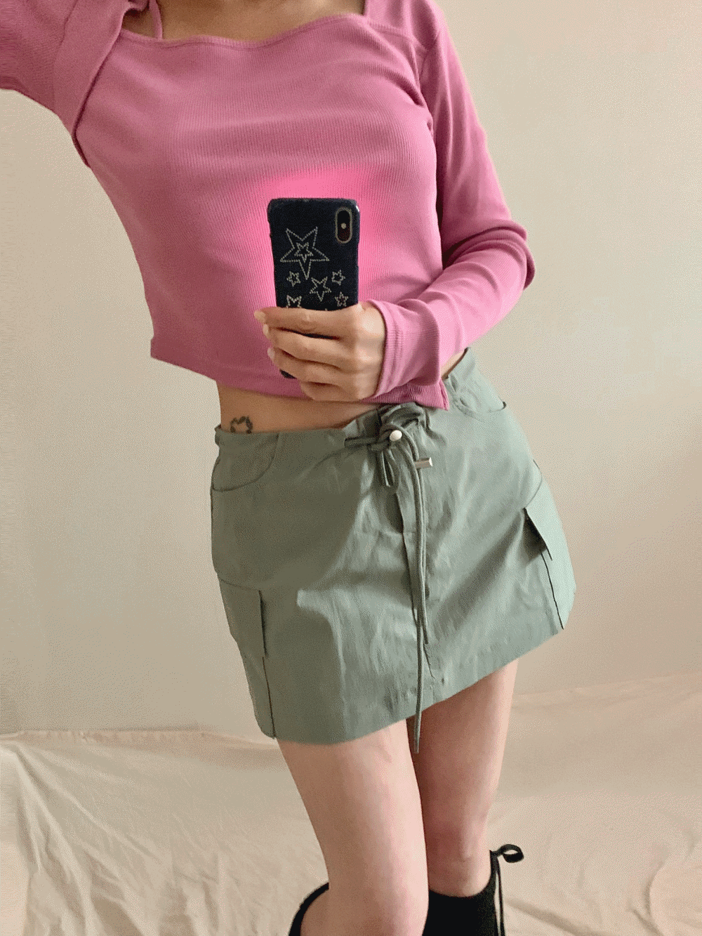[Skirt] Shona Cargo Mini Skirt / 3 colors