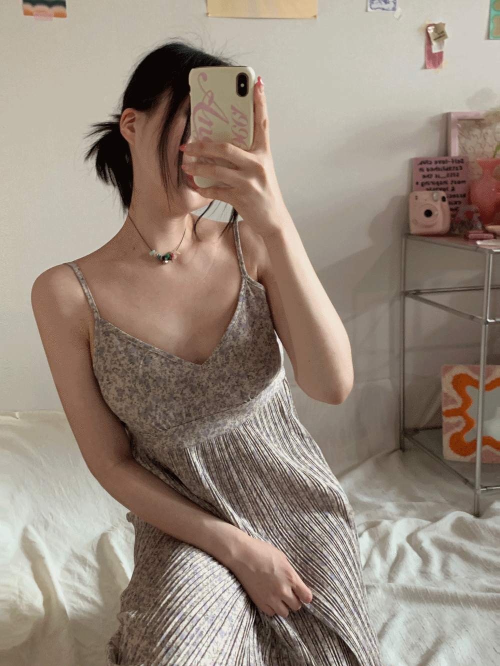 [Dress] Elise Pleats Bustier Dress / 3 colors