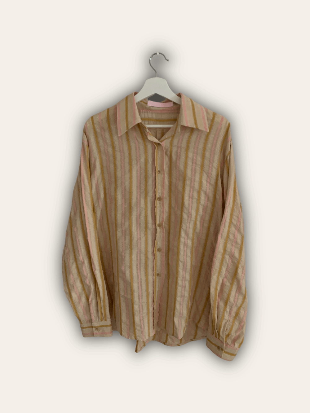 [Outer/ Top] Rohe Linen Stripe Shirts / 2 colors