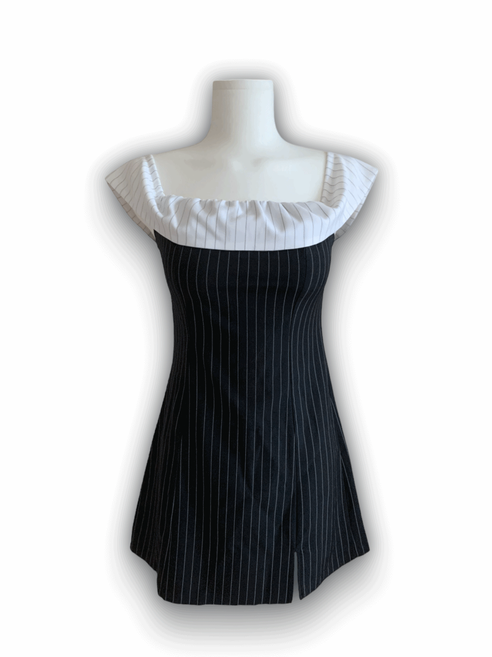 [PREMIUM] [Dress] Stripe Collar Dress / 2 colors