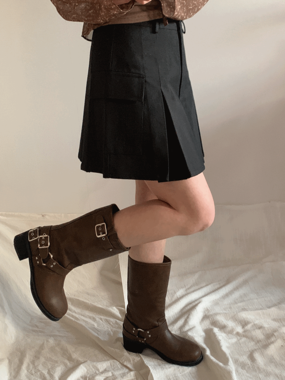 [Skirt] Louis Pleats Mini Skirt / 2 colors