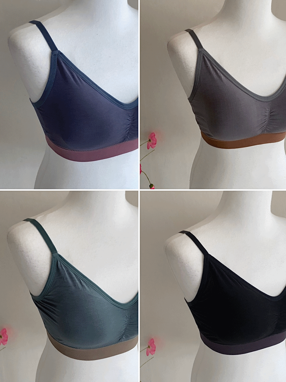 (재입고!) [Innerwear] Mild Cotton Bralette &amp; Underwear SET / 5 colors