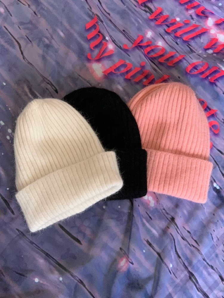 [Hat] Angora beanie / 3 colors