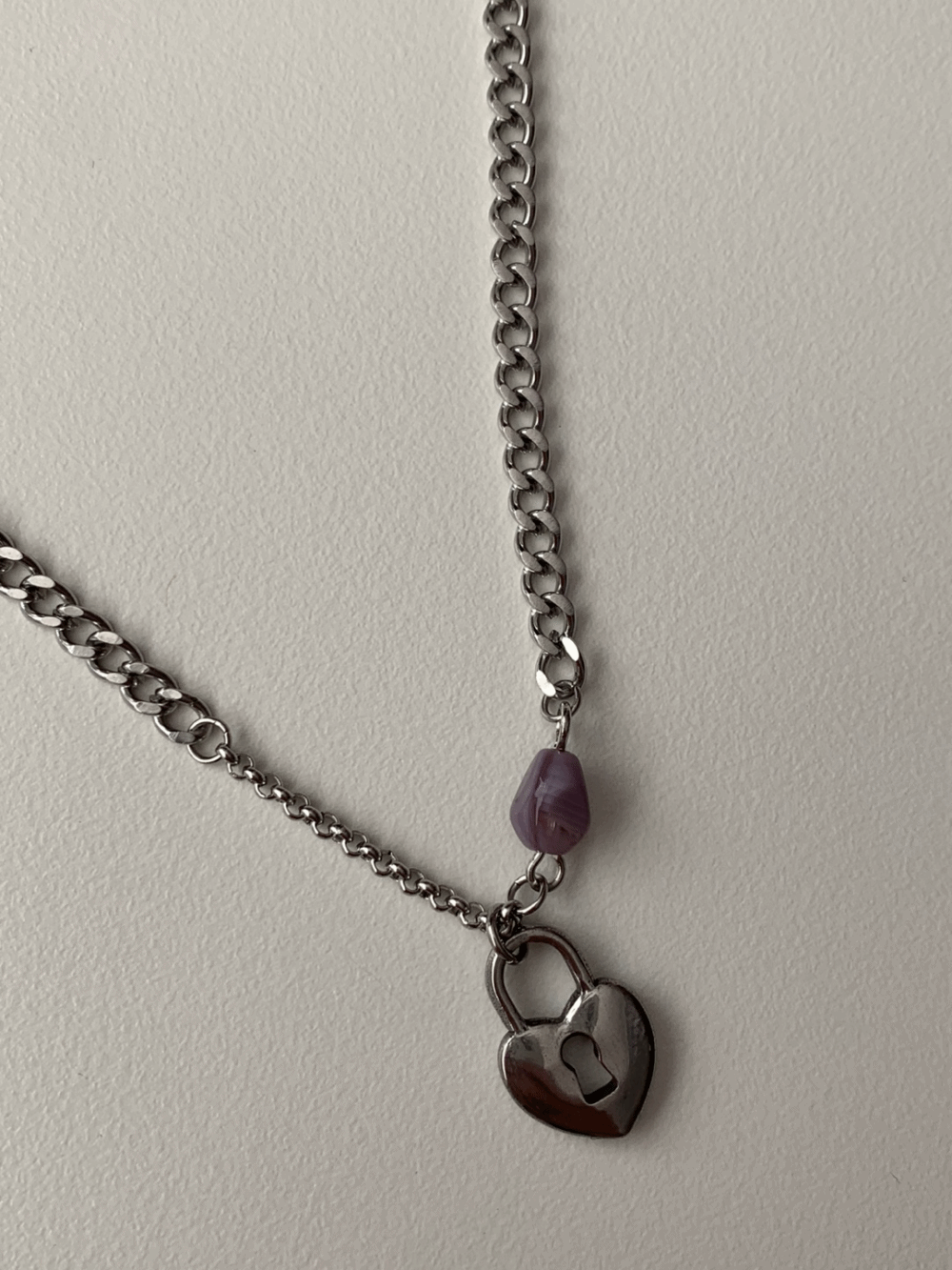 [Acc] Lavender key chain necklace / one color