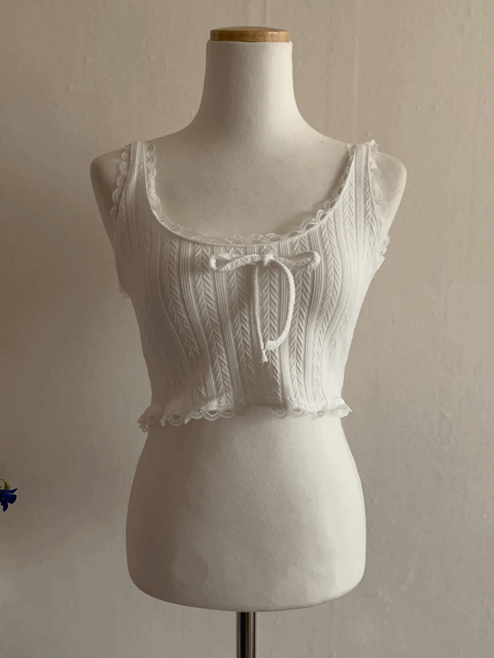 [Innerwear] Rene ribbon knit bustier / one color