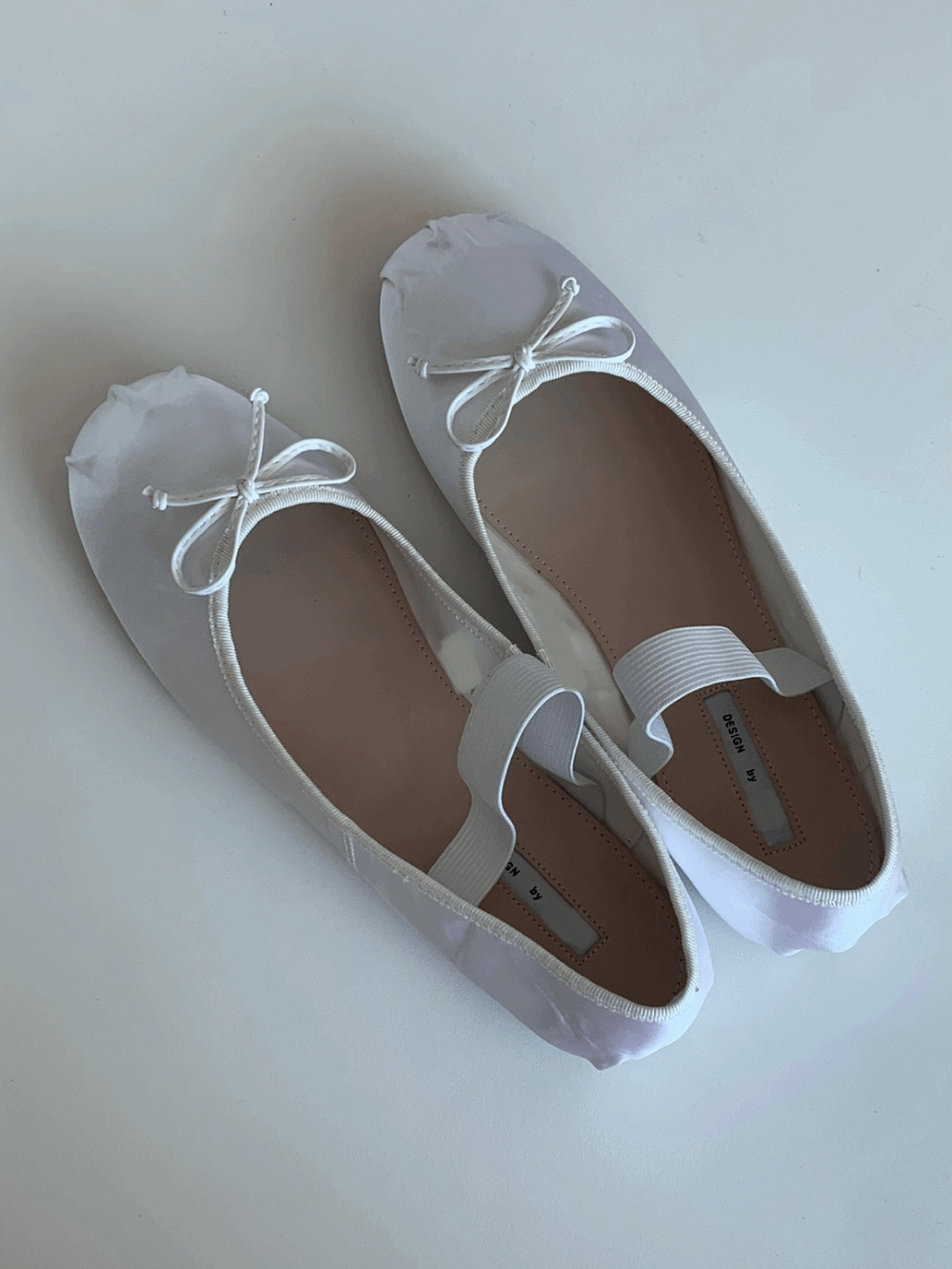 [Shoes] Ribbon Satin Flat Shoes / one color