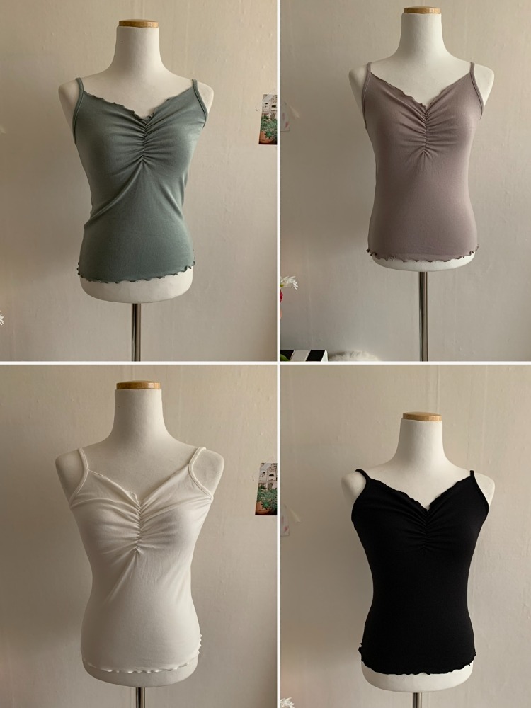 (BEST!) [Innerwear] Elle Shirring Sleeveless / 4 colors