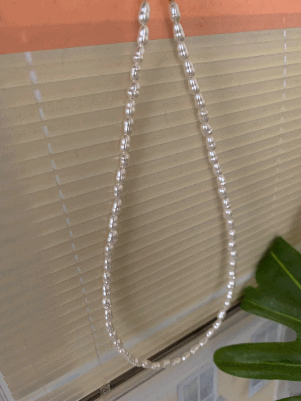[Acc] Lieu pearl necklace / one color