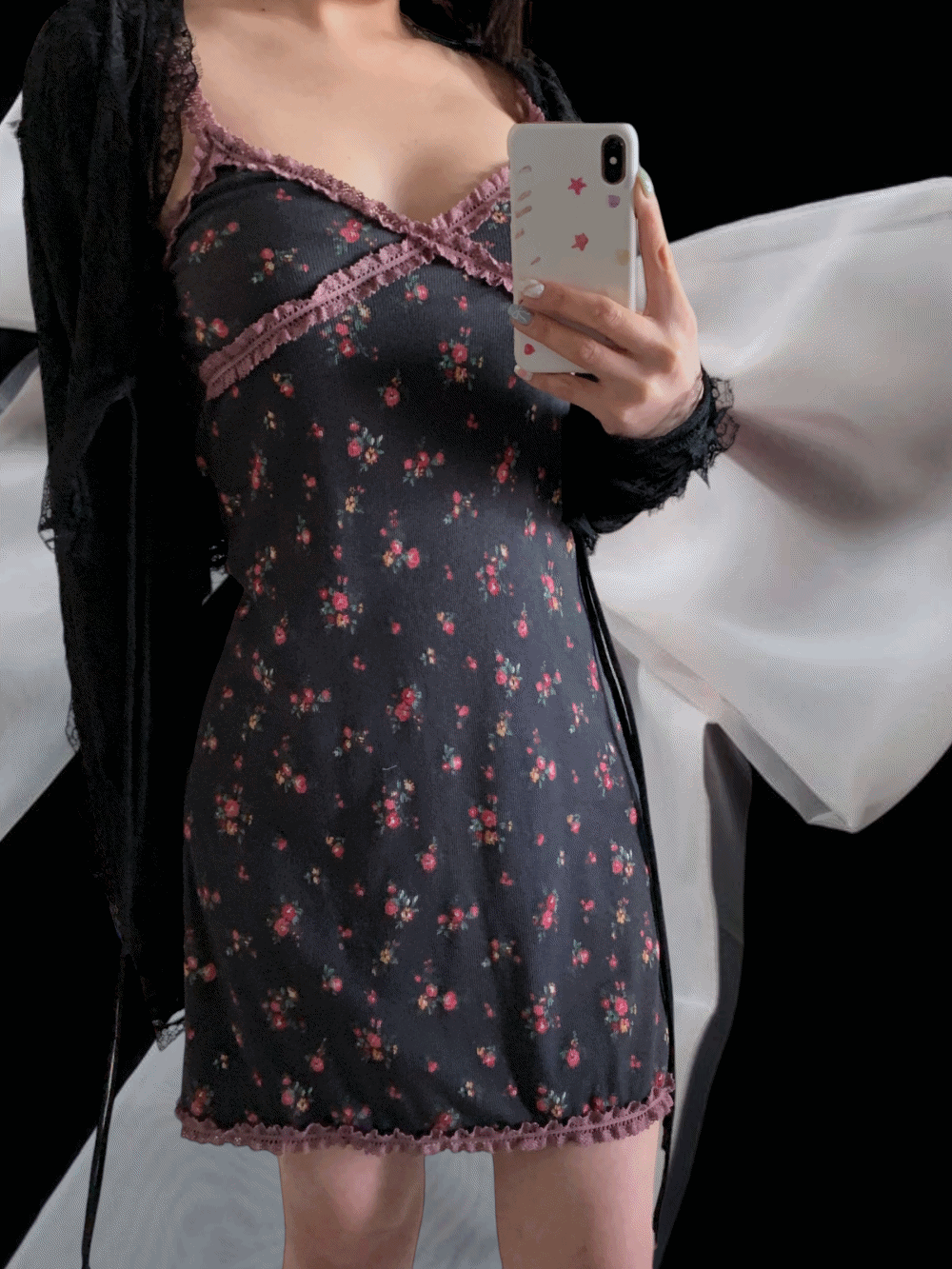 [PREMIUM] [Dress] Hira Lily Lace Mini Dress / 2 colors