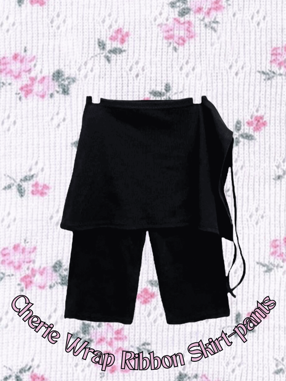 [PREMIUM] [Bottom] Cherie Wrap Ribbon Skirt-pants / 3 colors