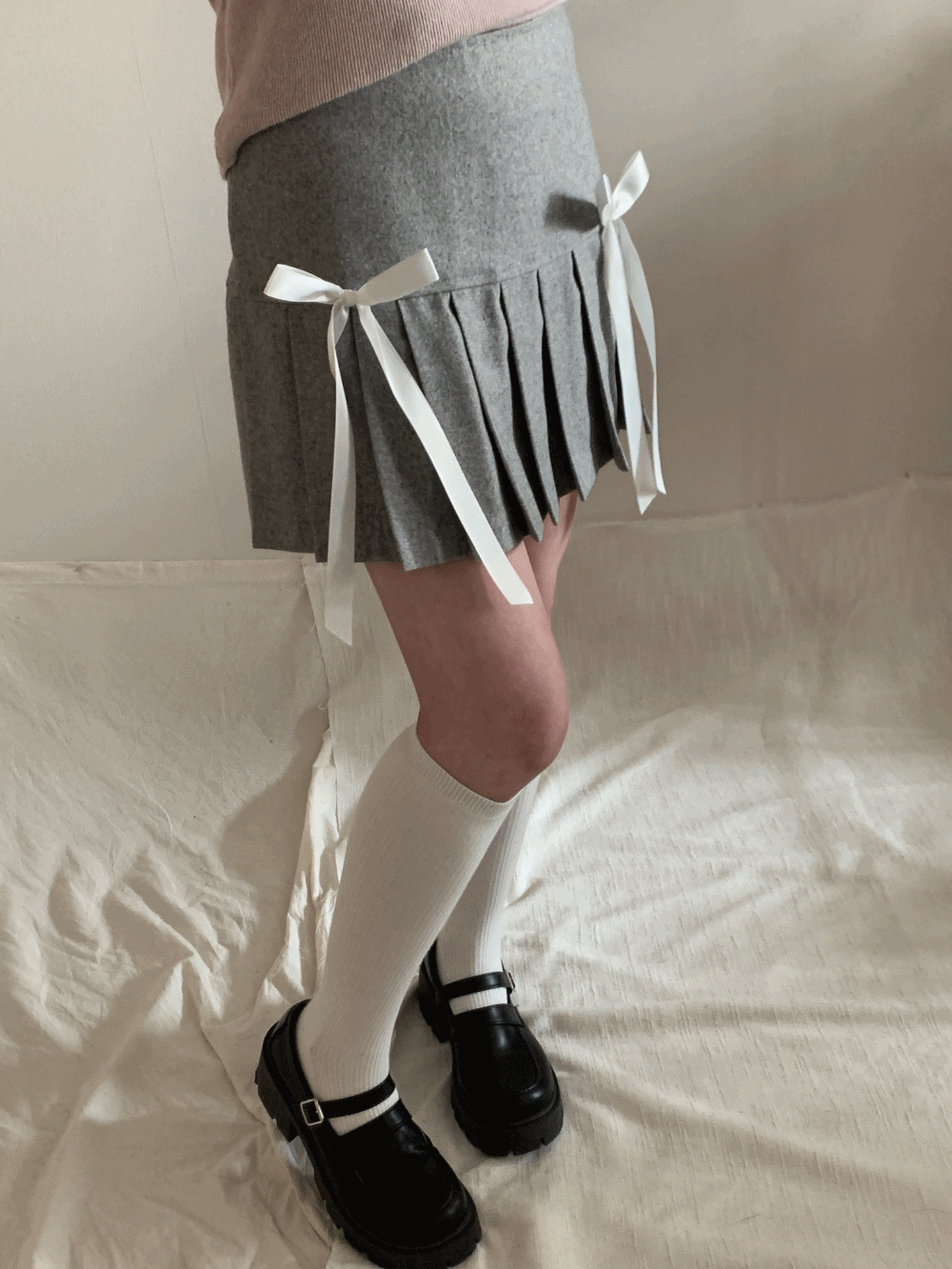 [Skirt] Tessa Ribbon Mini Skirt / 2 colors