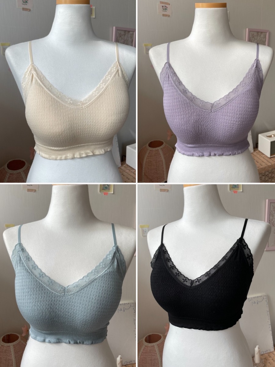 [Innerwear] Isabelle Bralette &amp; Underwear SET / 4 colors