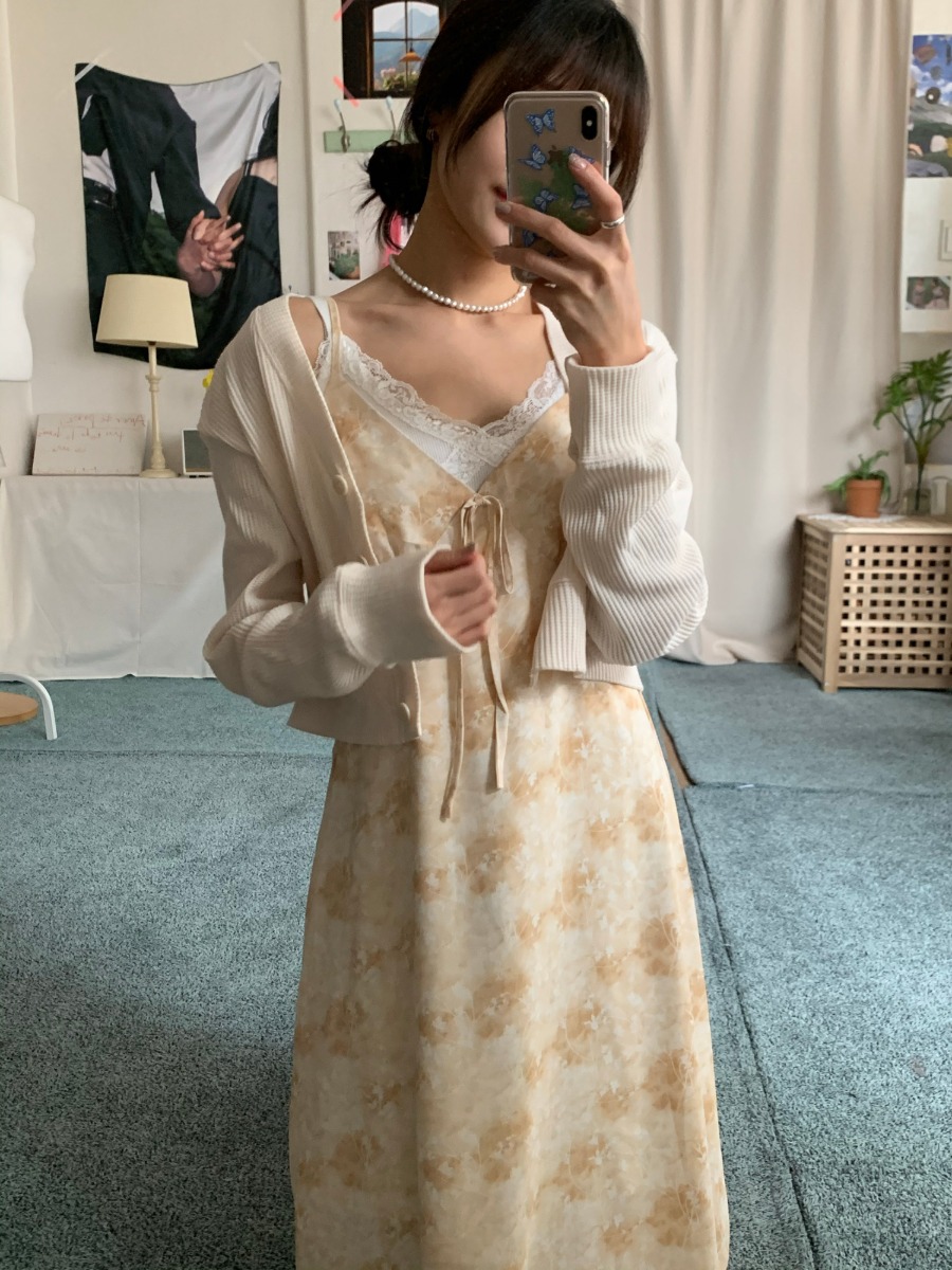 [SAMPLE SALE] [Dress] Melange Sleeveless Dress / one color