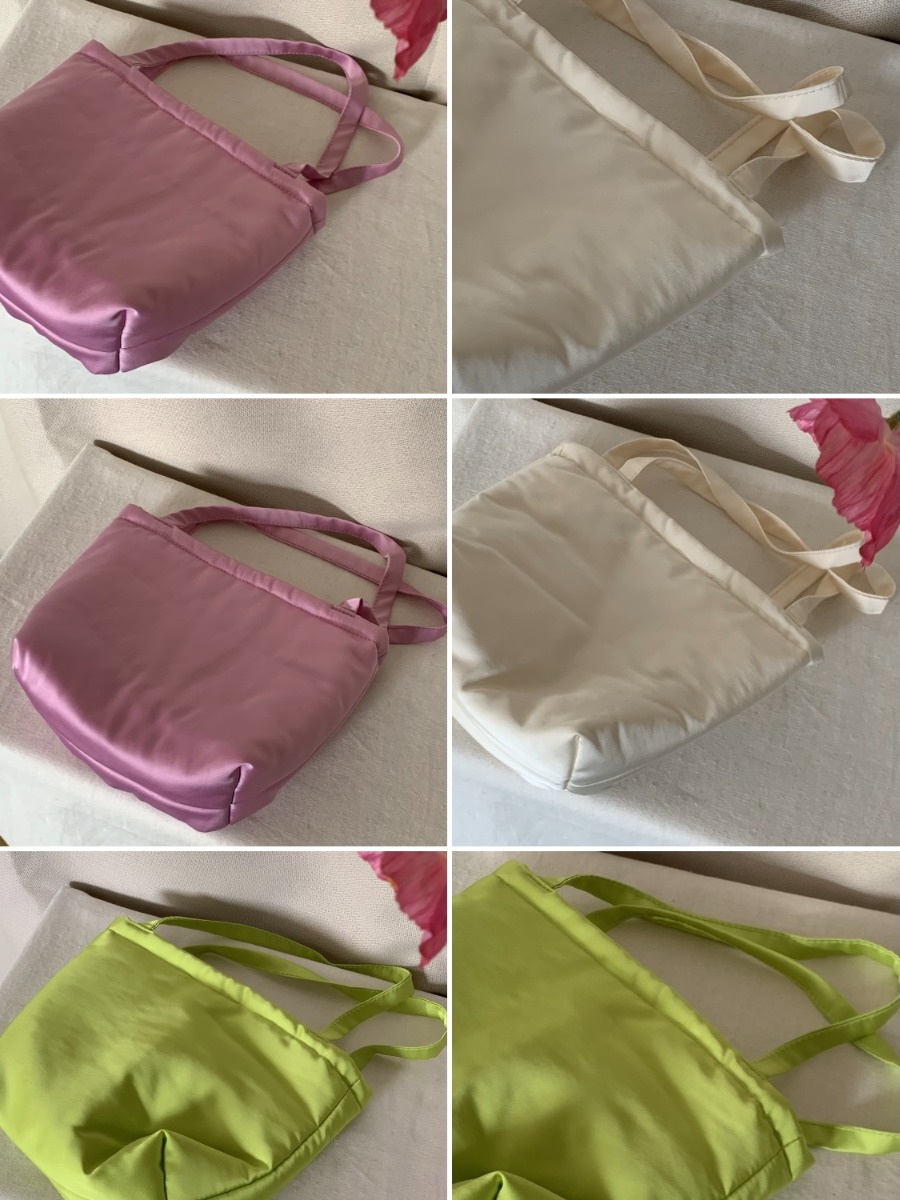 Vivid satin mini bag / 3 colors