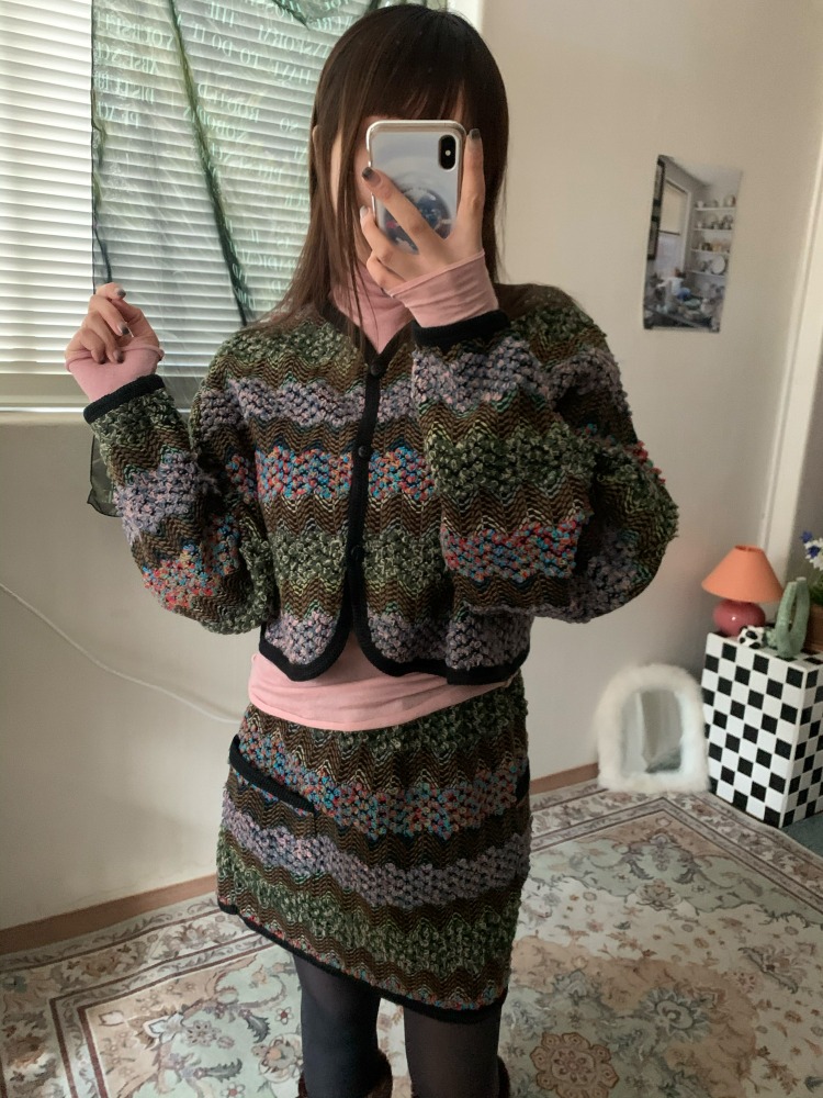 [SET] Lita jacket &amp; skirt set up / 2 colors