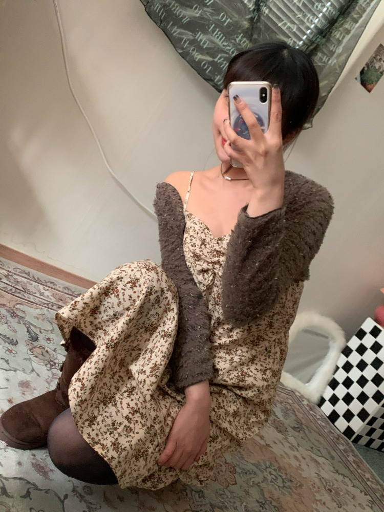 [Dress] Leah floral shirring dress / 3 colors