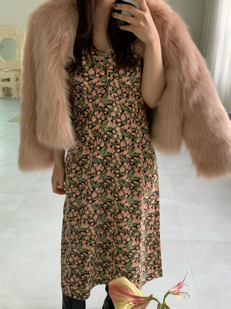 [Dress] Komi shirring bustier dress / 3 colors