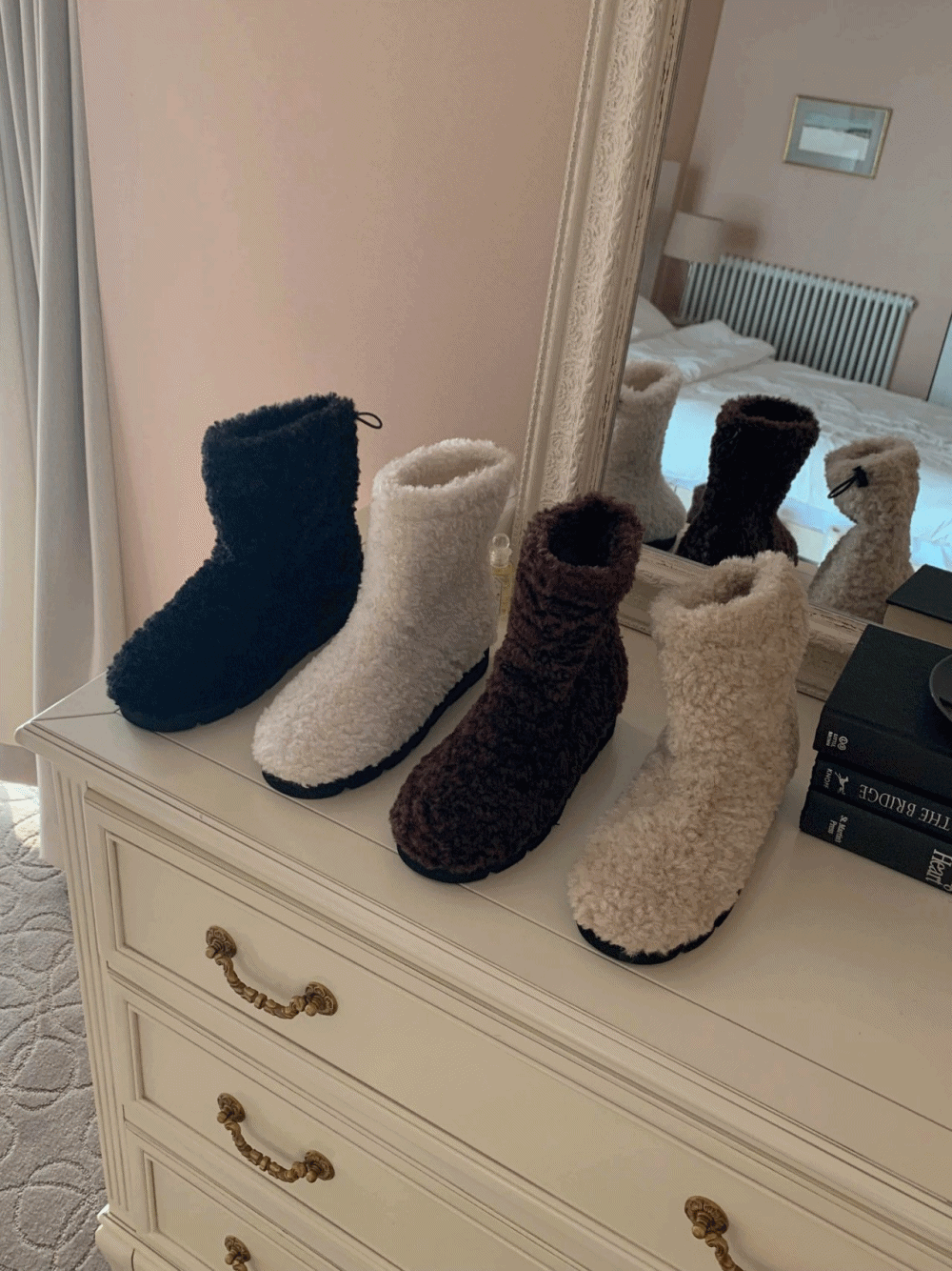 [Shoes] Teddy boucle ugg boots / 4 colors