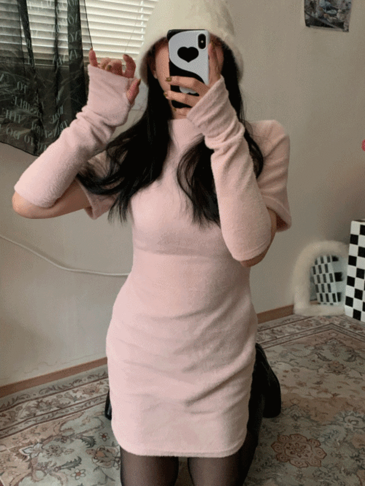 [Dress] Mellow warmer mini dress / 2 colors