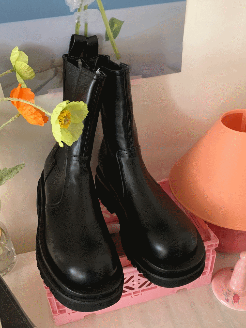 [Shoes] Bold chelsea boots / one color