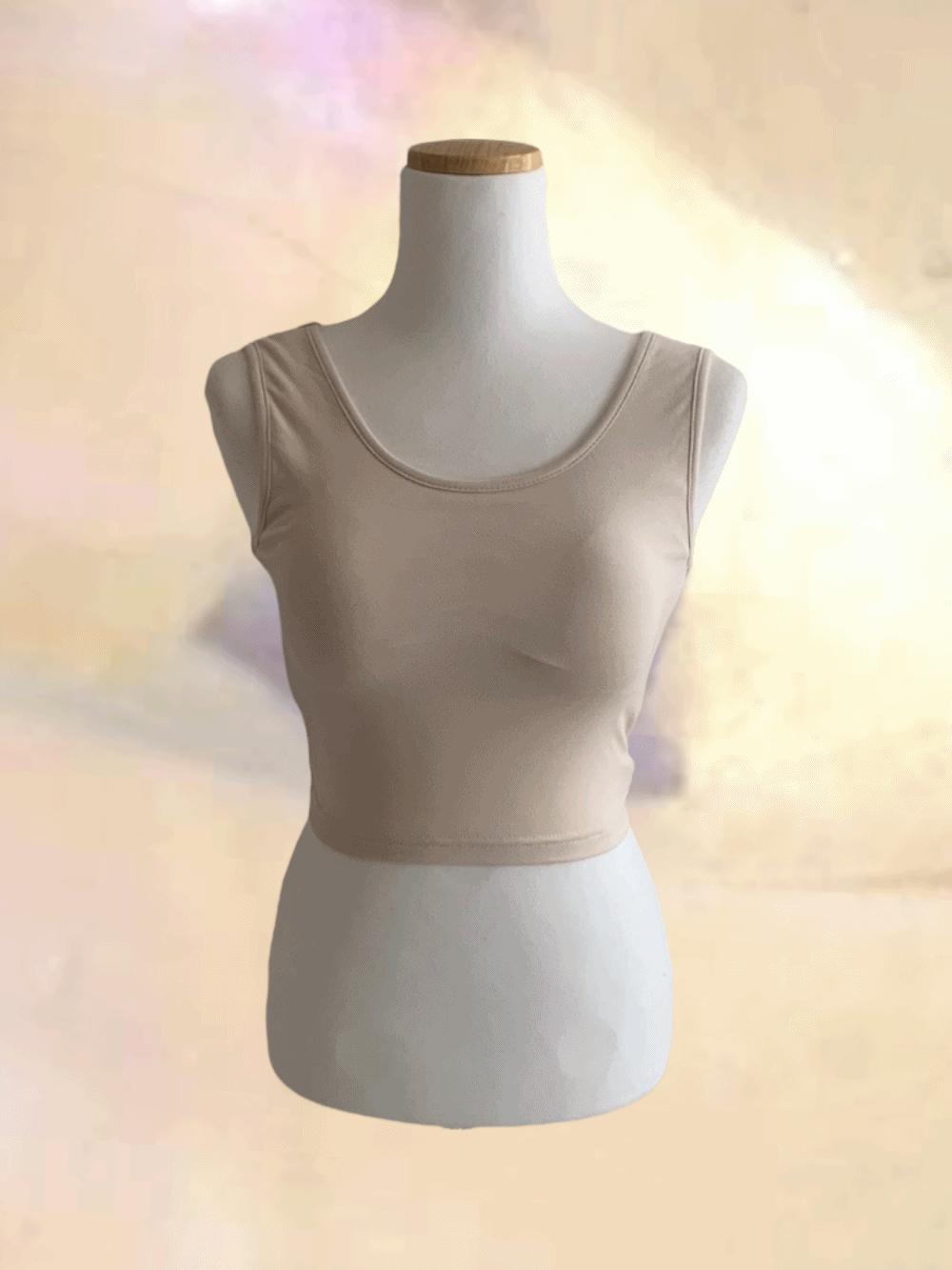 (패드내장) [Innerwear] Back-twisted sleeveless / 3 colors