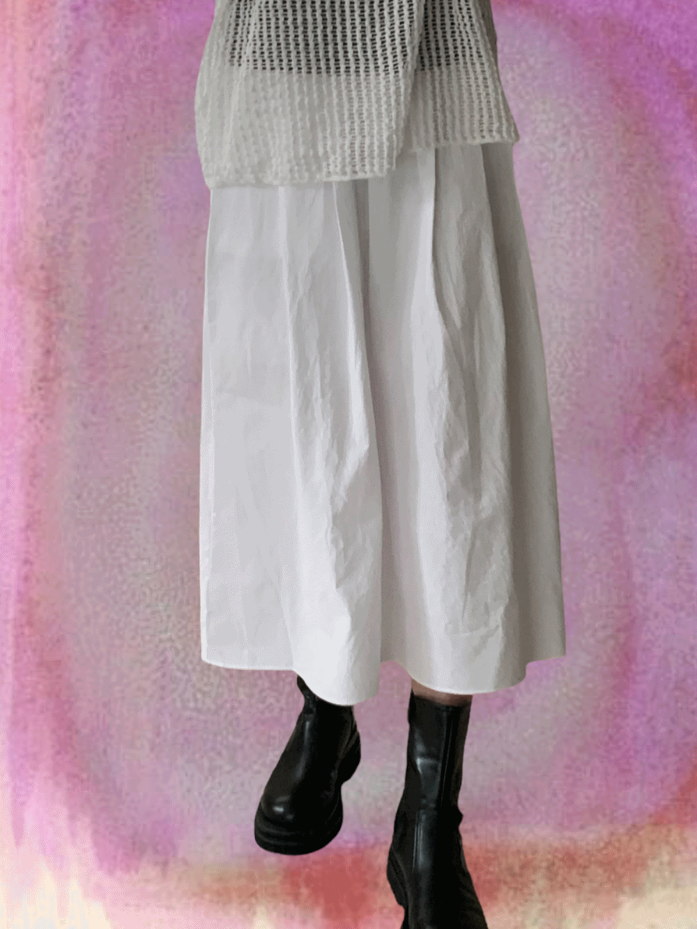 [Bottom] Soba flare skirt / 2 colors
