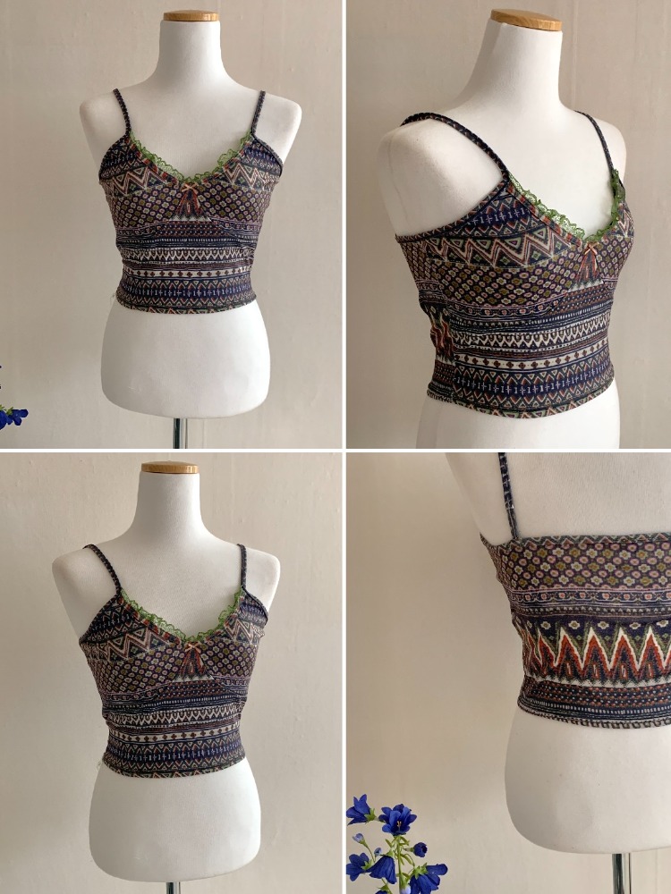 [Innerwear] Hippie bohemian sleeveless / one color