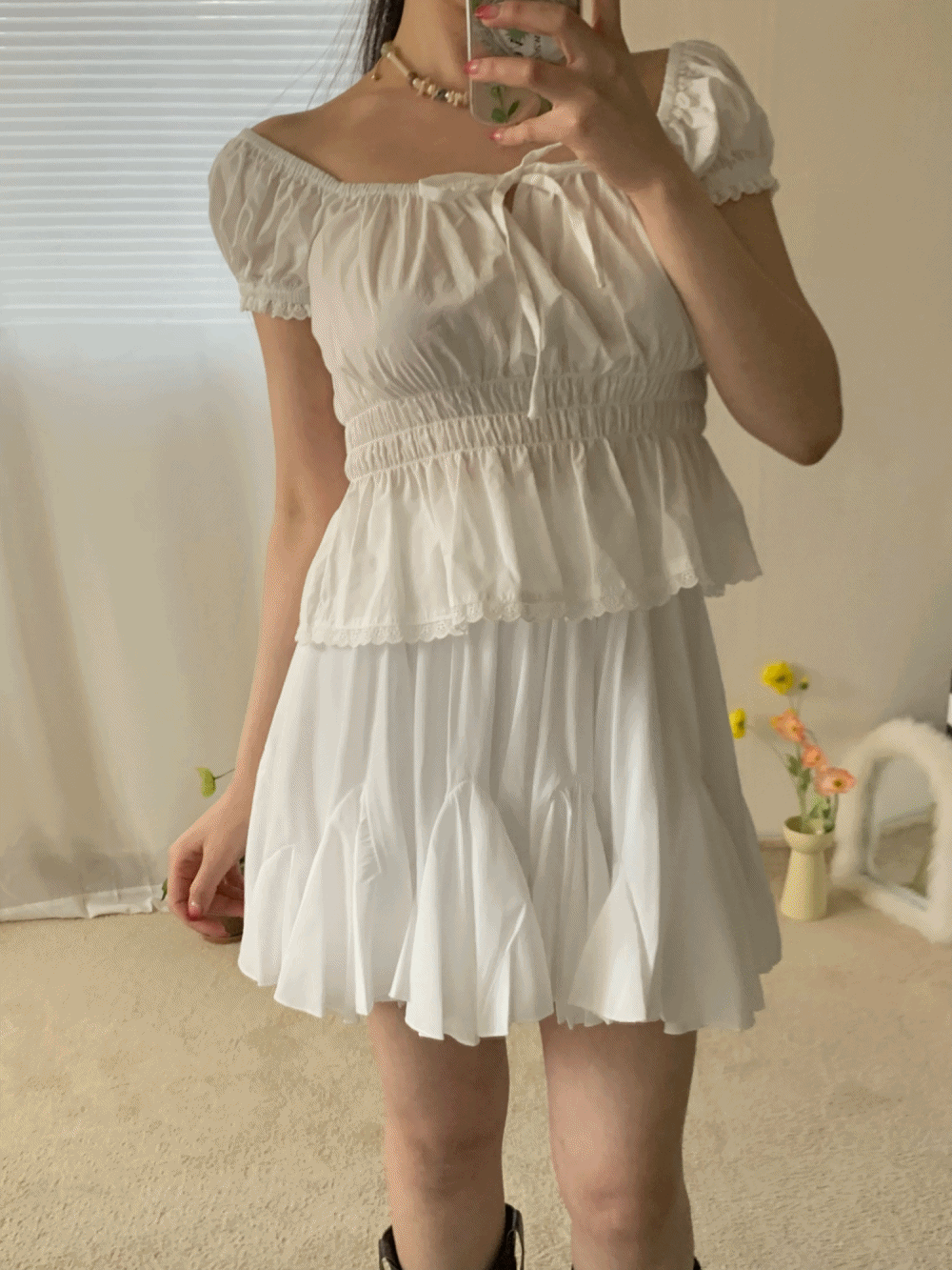 [Skirt] Hallie frill mini skirt / 2 colors
