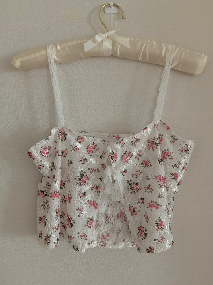 [Top/ Innerwear] Bette floral lace bustier / one color
