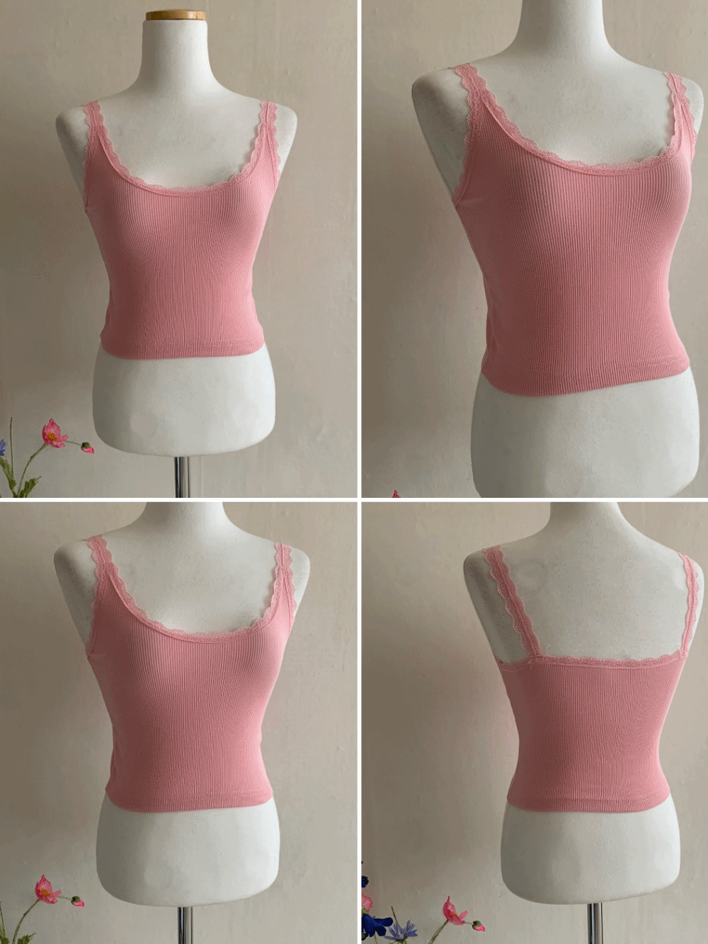[Innerwear] Belle lace sleeveless / 4 colors