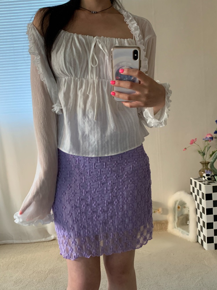 [Skirt] Becca lace mini skirt / 2 colors